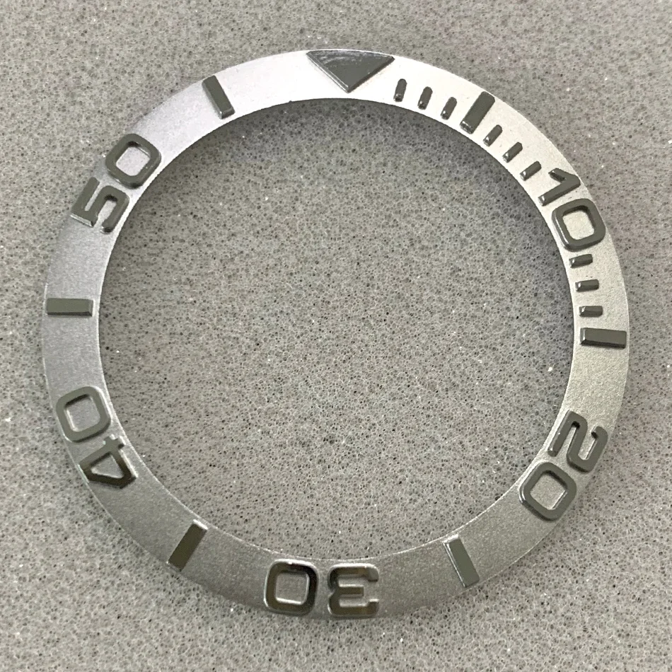 

Watch 40mm parts silver stainless steel bezel automatic movement parts repair tool 38mm rotation