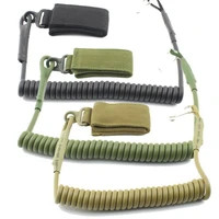coil sling rope lanyard molle elastic hunt pistol tool belt backpack airsoft gun handgun shooting military bag spring strap