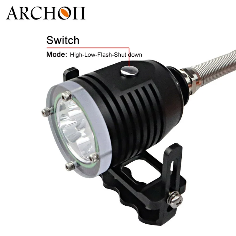 ARCHON DH30 II фонарь для дайвинга 3* CREE XM-L2 U2 LEDs max 3600 люмен подводный 100 м погружение свет фотография свет+ батарея