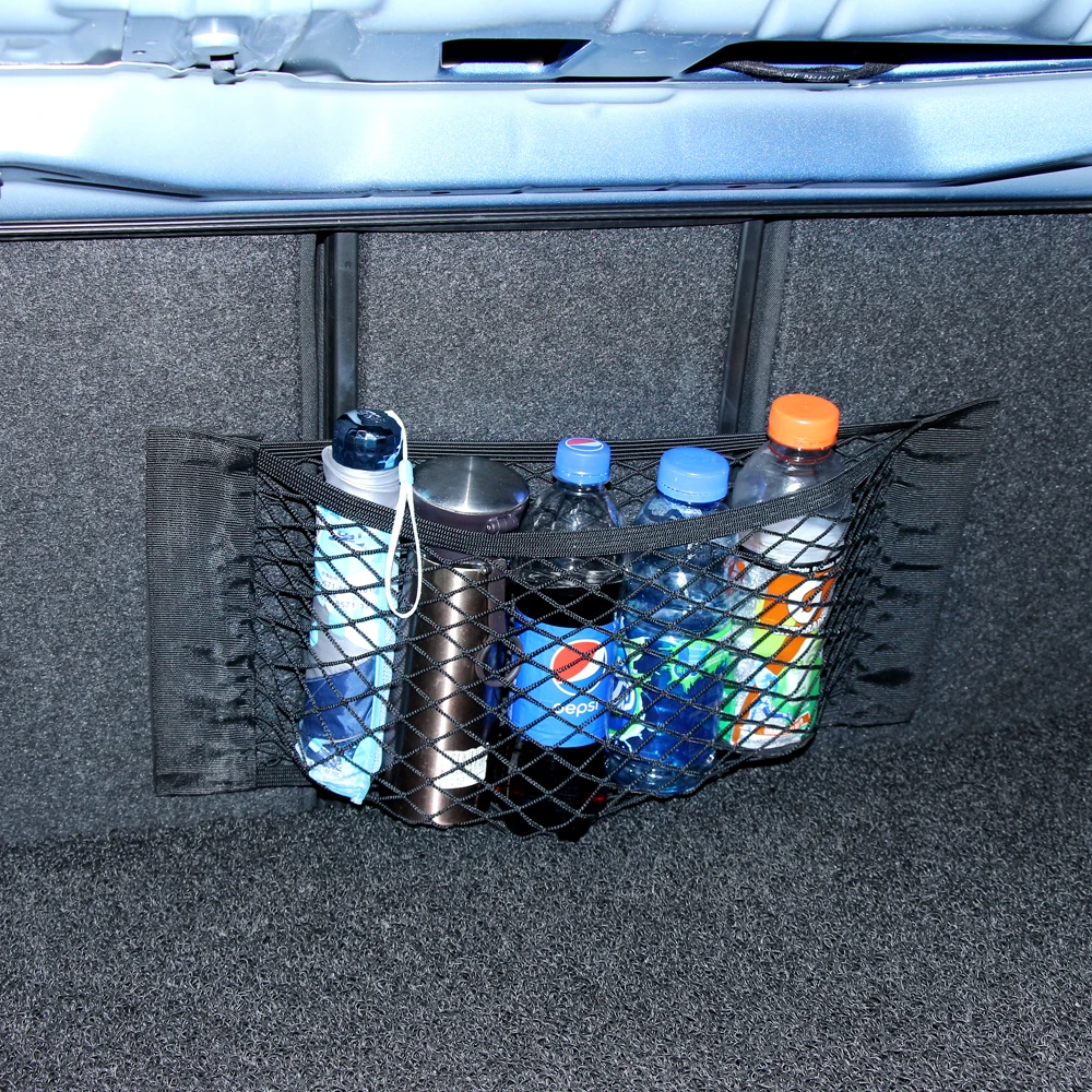 Auto Trunk Seat Elastic Net Bag Organizer Car Accessories for KIA RIO ceed Hyundai Tucson Creta Kona Solaris Accent Elantra | Автомобили и