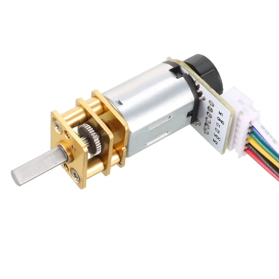 Uxcell 6V 290RPM DC мотор шестерни w кодировщик измерение скорости для модели