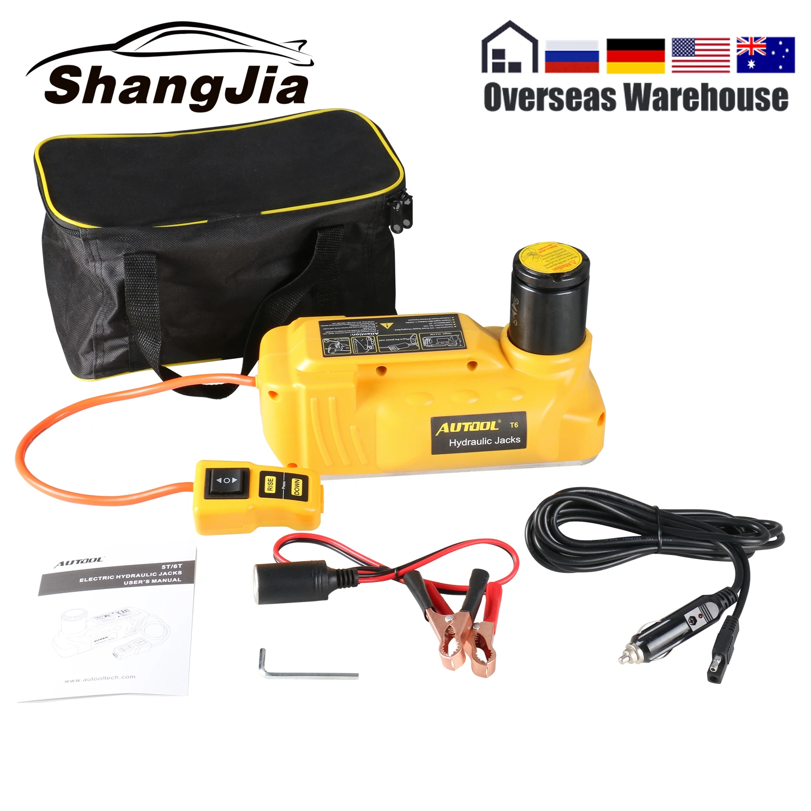 AUTOOL 6T Автомобильный Электрический гидравлический домкрат напольный подъемник