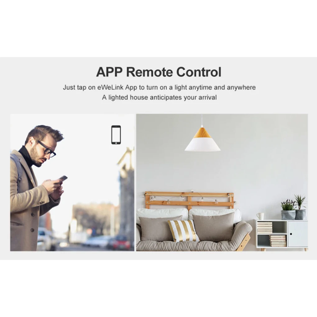 Интеллектуальный выключатель света SONOFF T0US/UK TX Wi Fi Смарт настенный светильник