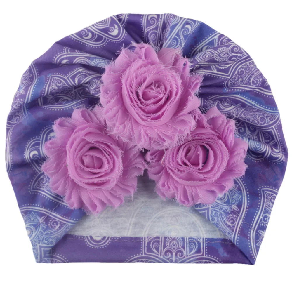 2020 детская шапочка для девочек с цветочным принтом весна-лето шапка маленьких