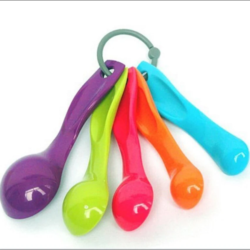 Мерные ложки 5 шт./компл. красочная пластиковая (1/2 5/5/7 5/15 мл) мерная ложка супер