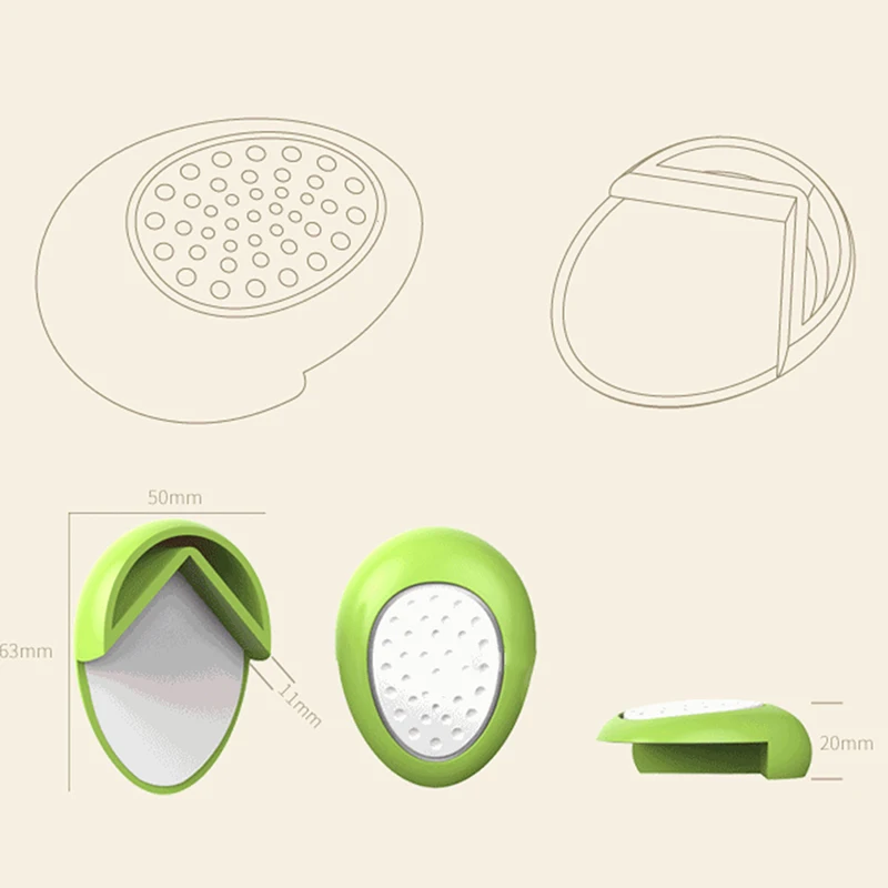 

4Pcs/Set Baby Edge & Corner Guards oval shaped Collision Right Angle Protective Corner Children Baby Safety Collision Protection