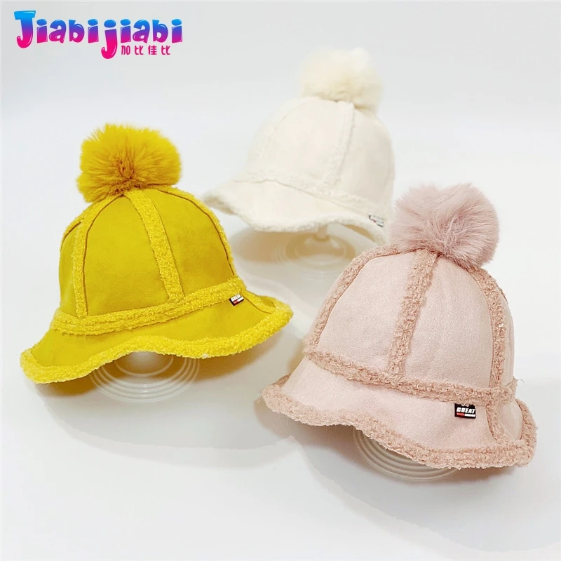 Детский головной убор в семейном стиле зимняя Вельветовая шапка из оленьей кожи