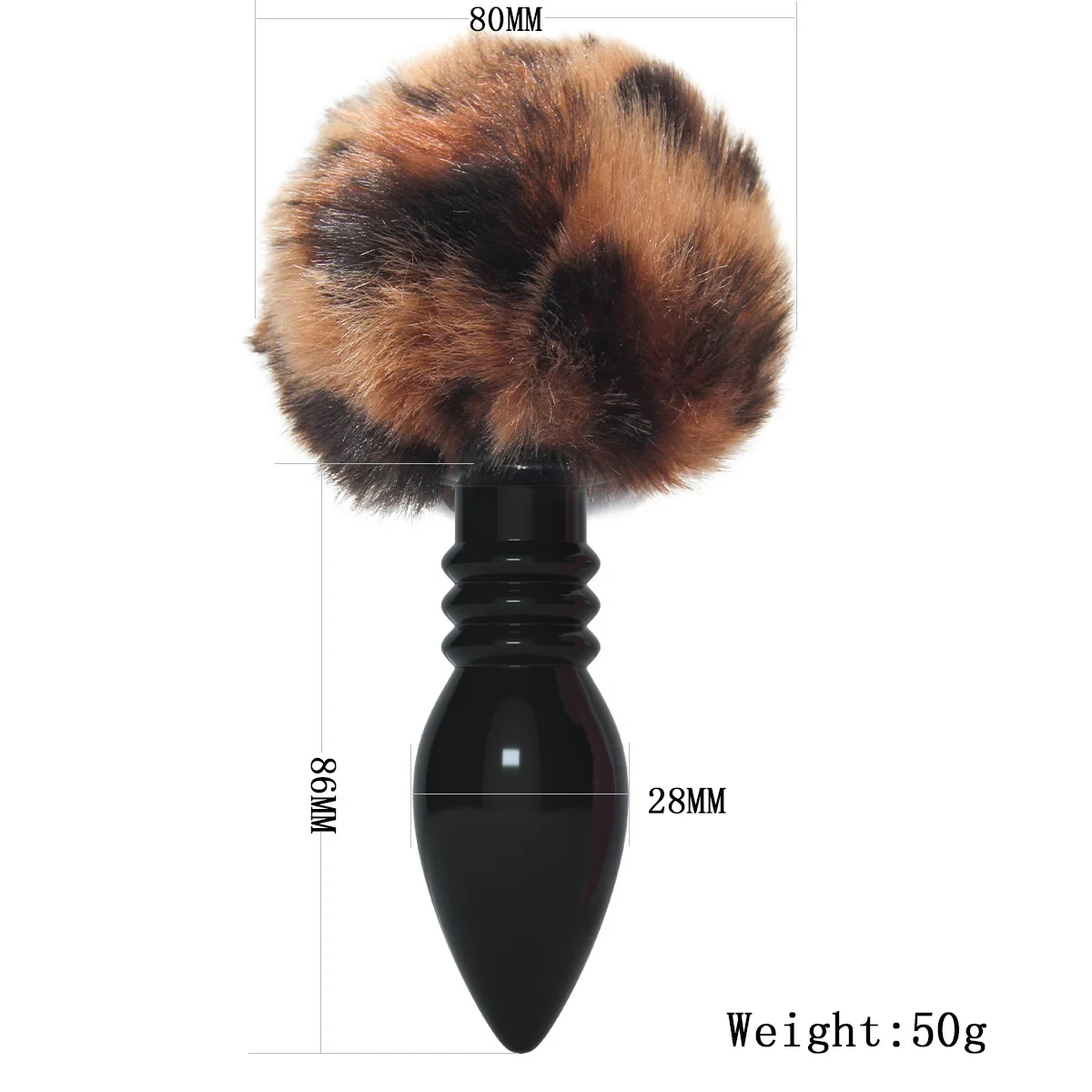 Цвет леопардовая расцветка в горошек с меховыми помпонами хвост для заднего