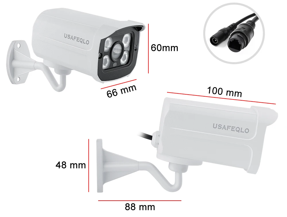 3MP 5MP POE ip-камера H.265 1080P цилиндрическая CCTV ip-камера ONVIF для системы POE NVR наружная домашняя система видеонаблюдения IR Cut из металла