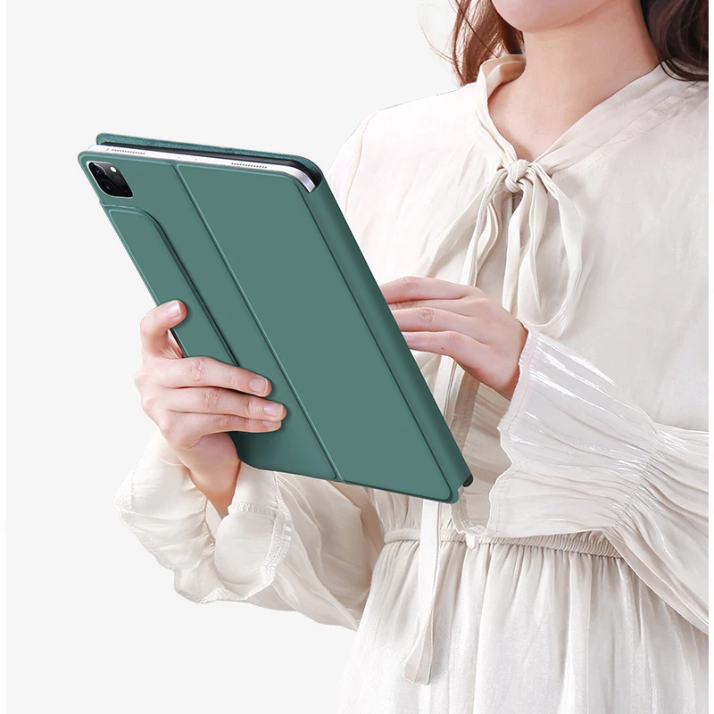 

Bluetooth Keyboard iPad pro 12.9 inch 2020 /2018, iPad Keyboard Removable Wireless Case With Touchpad and 7 Color Backlit shell