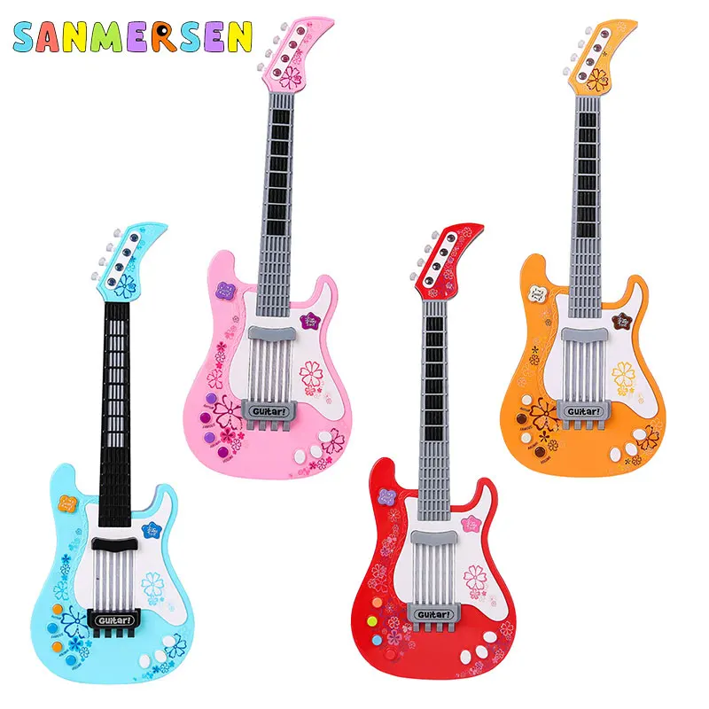 Montessori Children's Electric Guitar Toys Kid Play Educatio