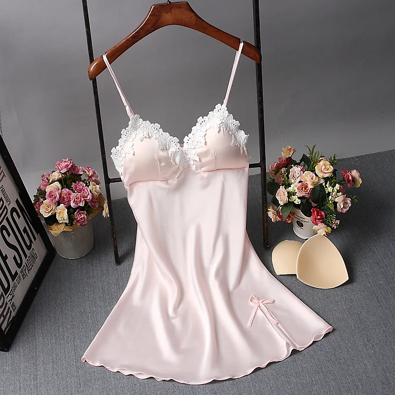

Nightdress Women Red Home Dressing Gown Intimate Lingerie Summer New Homewear Nightgown Mini Sexy Nightwear Home Clothing