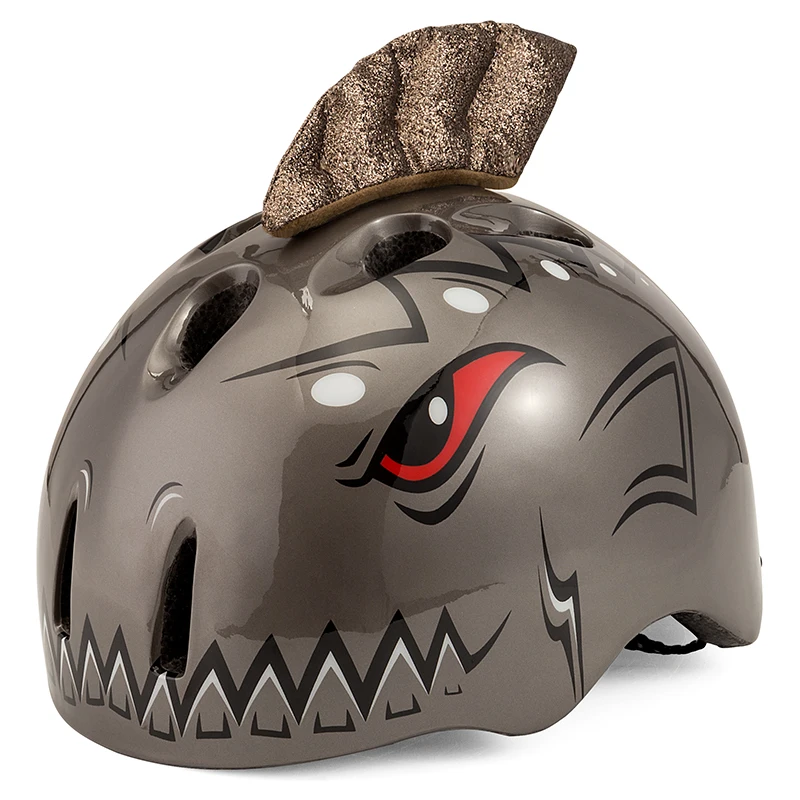 Шлем велосипедный детский Сверхлегкий безопасный мультяшный акулий дорожный шлем горный велосипед