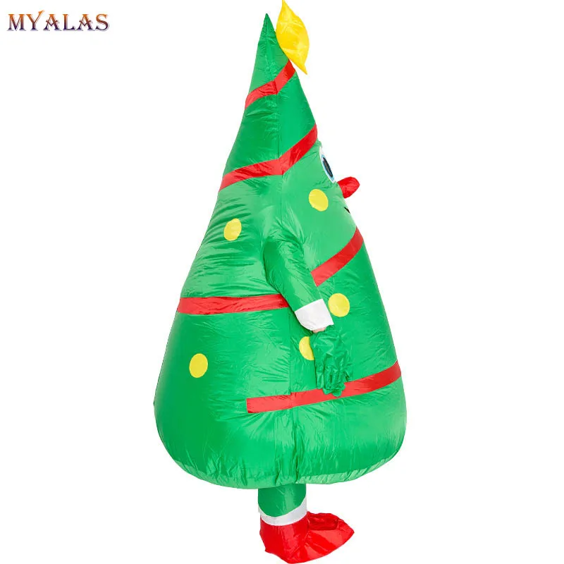 Рождественская ходячая елка надувной костюм Санта-Клаус Надувное платье