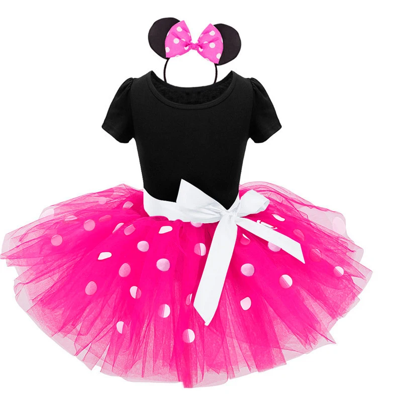 Fancy Kids Dresses for Girls Birthday First Christmas Halloween Dots Dress Up Costume Baby Clothing 2 6T Wear | Детская одежда и