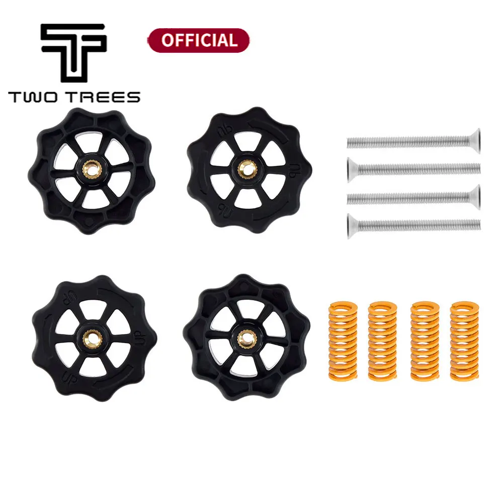 

4 sets 3D Printer Accessories Upgraded Big Hand Twist Auto Leveling Nuts For Creality CR-10 CR-10S Mini Ender 3 3D Printers