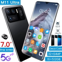 m11 ultra 5g smartphone global version 16gb512gb 7200mah 7 0 inch drop screen cellphone 14403200 android 10 0 mobile phones