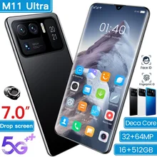 M11 Ultra – téléphone portable 5G, écran de 512 pouces, Smartphone, mémoire de 16 go et 7200 go, batterie de 7.0 mAh, 1440*3200, Android 10.0  (2)