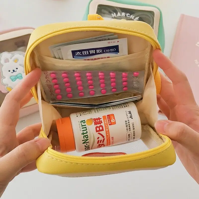 Bentoy корейские модные косметички с кроликом и оранжевыми цветами для девочек