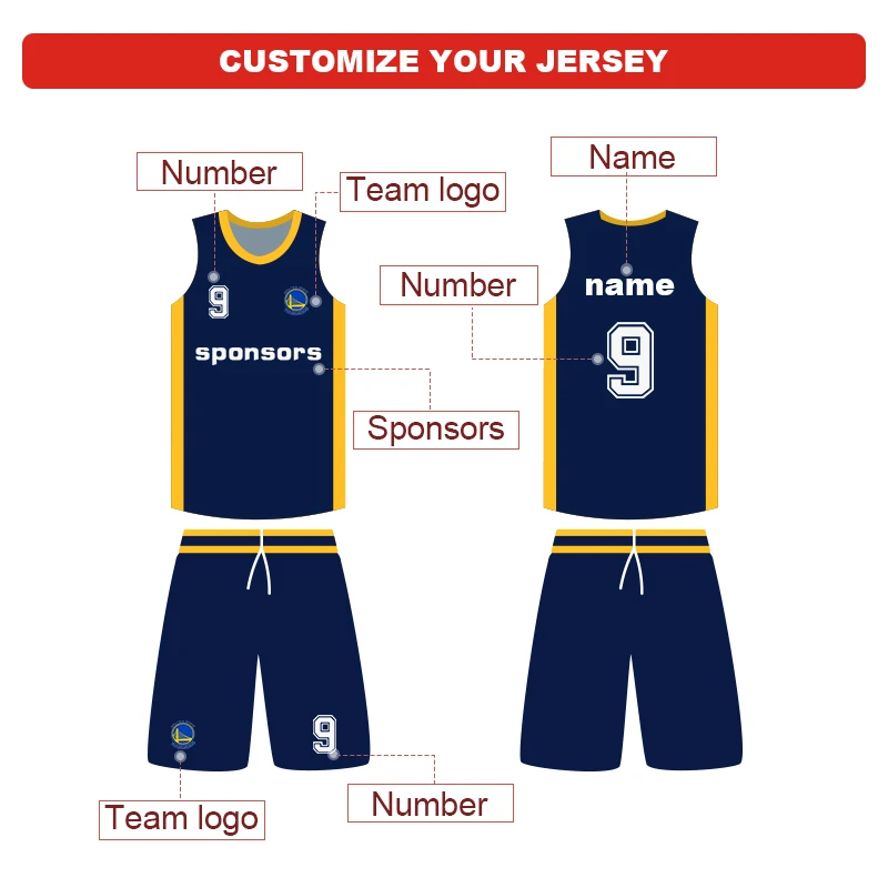 VTOP высокое качество Детская баскетбольная форма мужские трикотажные