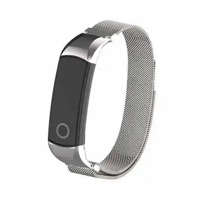 Silver Миланский металлический ремешок для huawei Honor Band 5 4, сменный Браслет из нержавеющей стали, ремешок для часов, браслет Band 5, умные аксессуары - Цвет: Silver