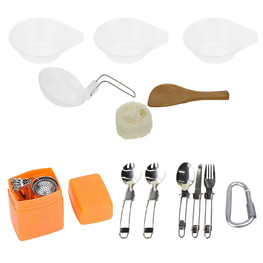 Походная посуда набор для приготовления пищи на открытом воздухе портативные