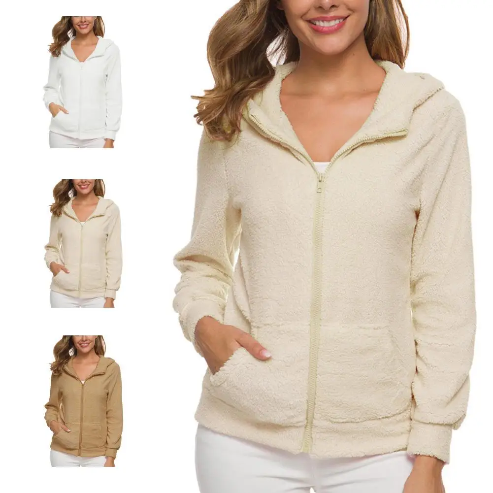 2019 новая зимняя куртка плюшевые толстовки Свободный теплый свитшот пальто