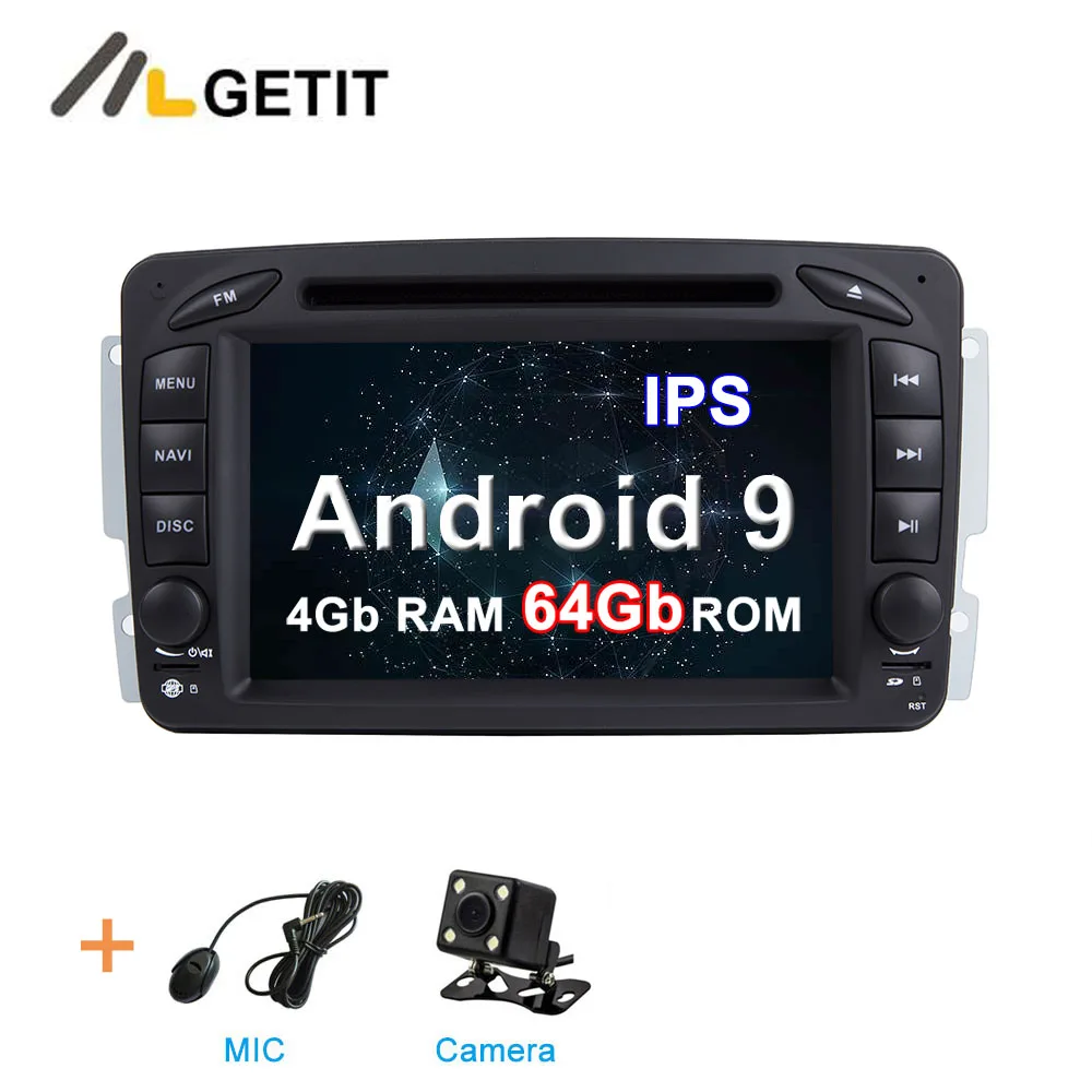 4G CAMERA DSP ips 64G Автомобильный DVD стерео Мультимедиа Радио Android 10 для Mercedes/Benz/CLK/W209/W203/W208/W463/Vaneo/Viano/Vito - Цвет: 4G CAMERA