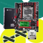 Компьютер HUANANZHI X99 LGA2011-3, двойной M.2 материнская плата со слотом, процессор Xeon E5 2678 V3, ОЗУ 64 ГБ (4 х16 ГБ), 1866 регистровый, ECC