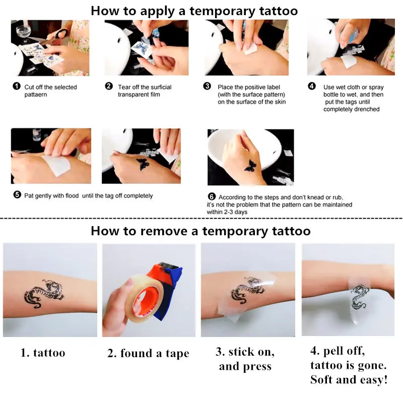 Наклейка Татуировка Временная водонепроницаемая для девочек| |