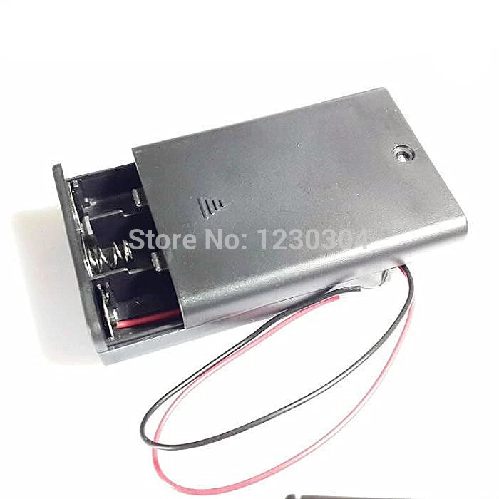 3 AA 3A Батарейный держатель коробка 4 5 в корпус с выключателем вкл/выкл закрытый