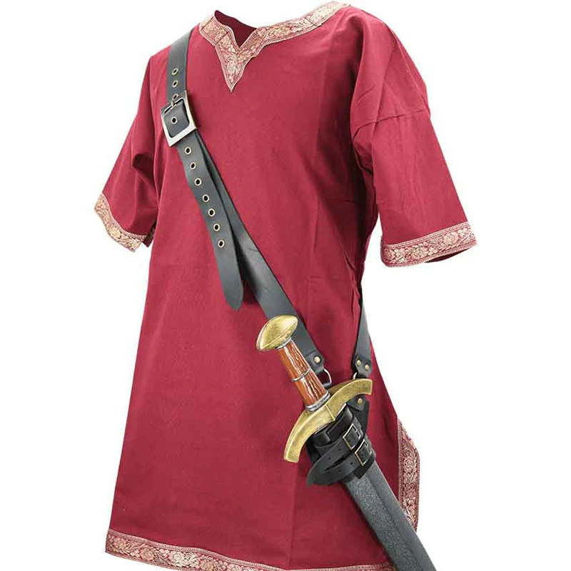 Кожаный ремень на плечо в средневековом стиле викингов ножны скаббард рыцарская