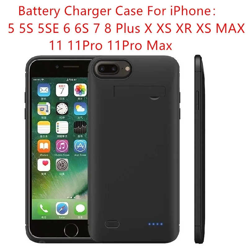 10000 мАч Внешний аккумулятор для iPhone 6 6s 7 8 plus чехол зарядного устройства X XS XR 11 Pro MAX