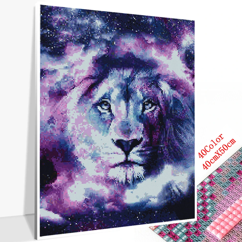 Huacan алмазная вышивка распродажа львы животные картина стразами Полный Круглый