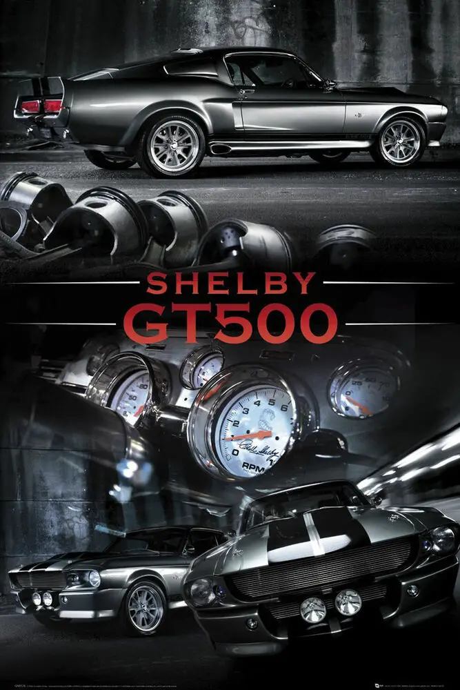 

Ford Shelby Mustang GT500 RACING METAL TIN SIGN POSTER WALL PLAQUE