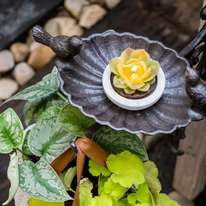 

1pc Chic Iron Bird Feeder Durable Iron Hanging Basket Wall Mounted Hook Bracket for Outdoor Home Garden