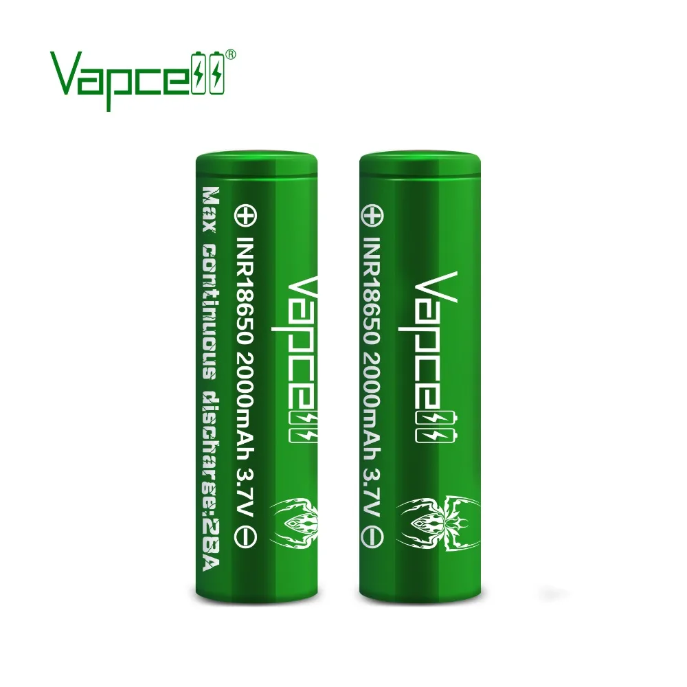 Mooch тест Vapcell 18650 батарея 2000mah 28A Высокая утечка перезаряжаемые литиевые электроинструменты/Фонари ячейка