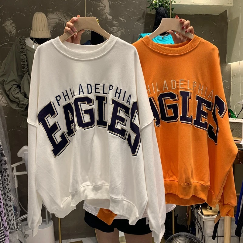 Сезон весна осень новая Корейская версия тонкой Длинные рукава толстовка