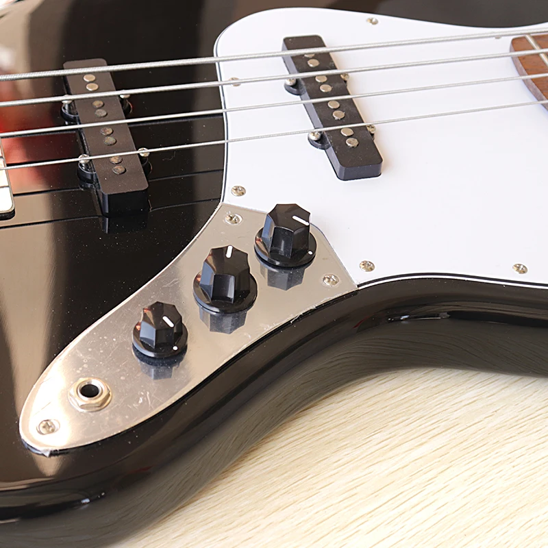 Черная 4-струнная гитара JB электрическая бас-гитара 41 дюйм корпус из массива липы