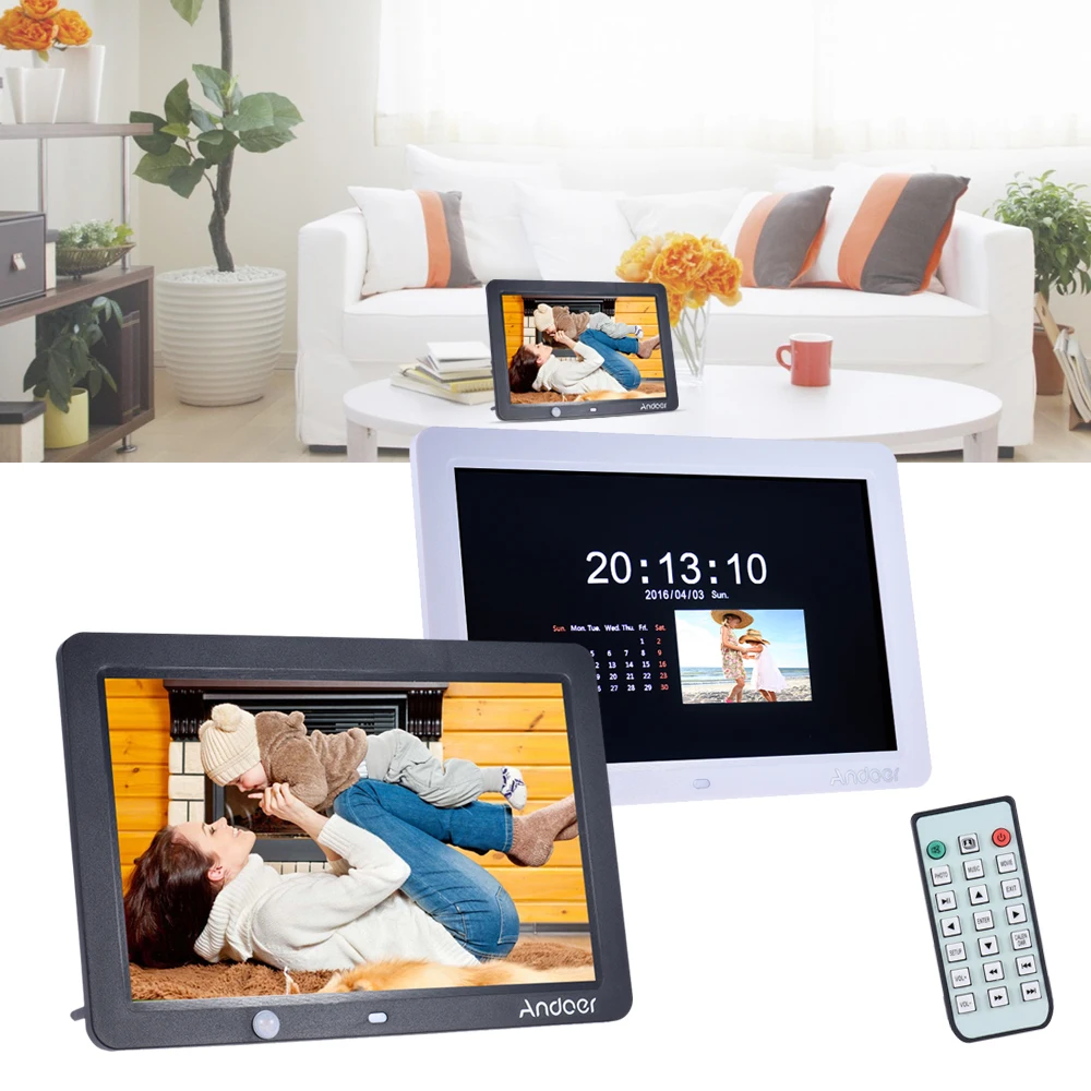 Andoer 12 &quotсветодиодный цифровой фоторамка 1280*800 с пультом дистанционного