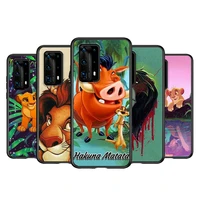 disney animation the lion king for huawei p smart pro plus 2018 2019 2020 2021 z s mate 10 20 x 30 40 rs lite black phone case