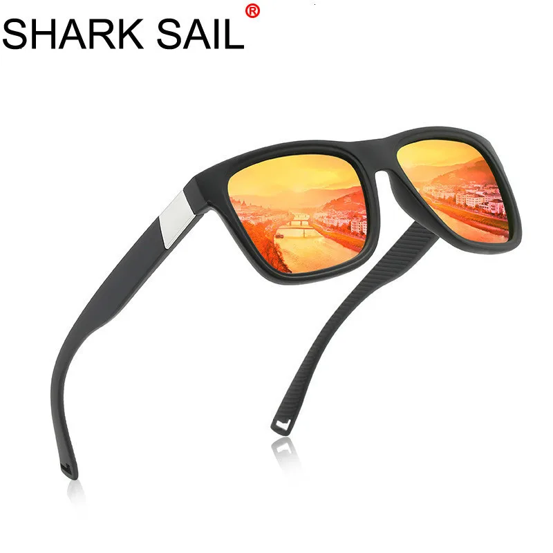 Солнцезащитные очки SHARK SAIL TR90 унисекс Винтажные с поляризационными стеклами