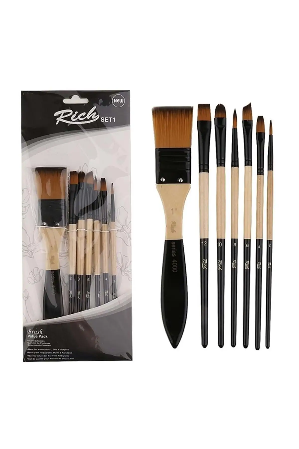 

Mixed Brush Set 7 Pieces