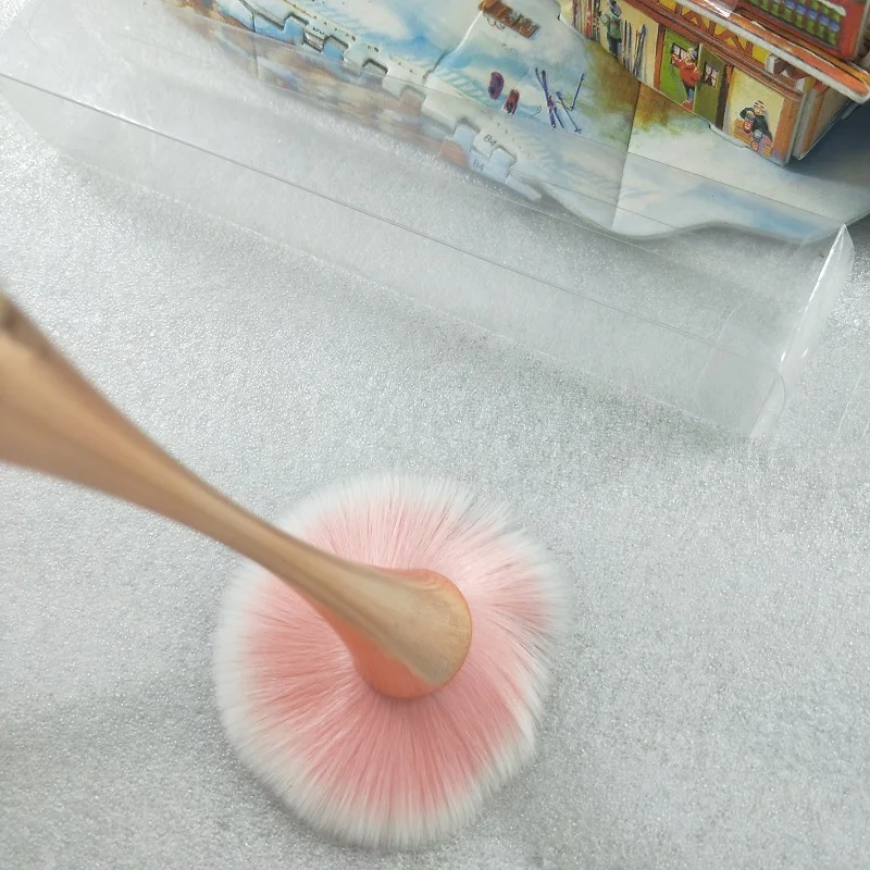 1 шт. розовая Золотая кисть для нанесения пудры румян Кисть макияжа затенения