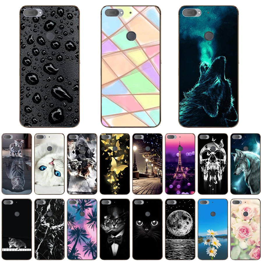 Модный силиконовый мягкий ТПУ чехол для HTC Desire 12 Plus милые задние Чехлы телефона