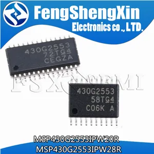 10pcs MSP430G2553 MSP430G2553IPW20R MSP430G2332 MSP430G2332IPW20 TSSOP20 MSP430G2553IPW28R Microcontroller (MCU)