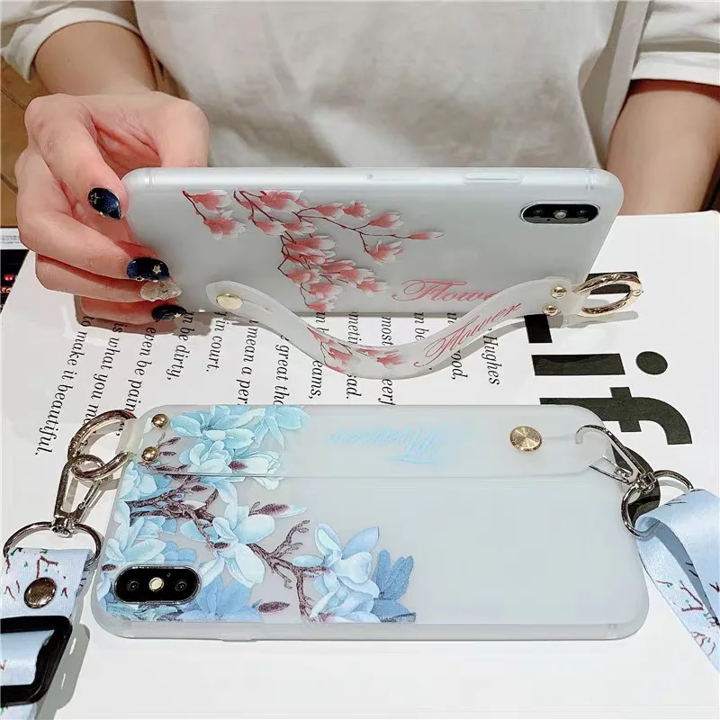 Чехол с ремешком на запястье для Samsung S20 Ultra S8 S9 S10 Note 20 10 8 9 A10 A20 A30 A40 A50 A70 | Мобильные