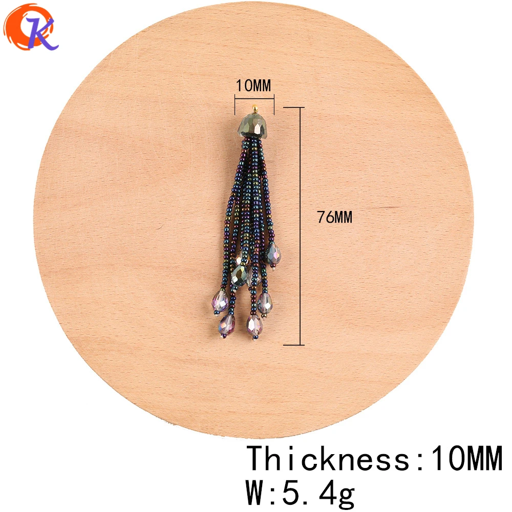 Сердечный дизайн 10 шт. 10*76 мм Ювелирные изделия из жемчуга Аксессуары/хрустальные