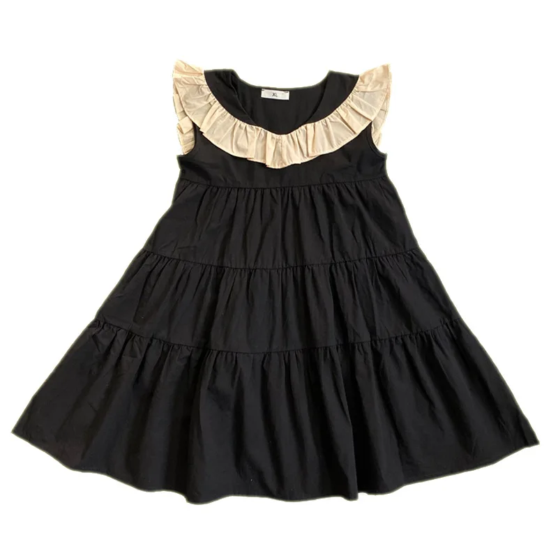 

Girl Dress Summer Sleeveless Ruffle Princess Dress Elegant Cotton Kids Clothes Girls Fancy Dress for Children 6 8 10 12 14 16Y