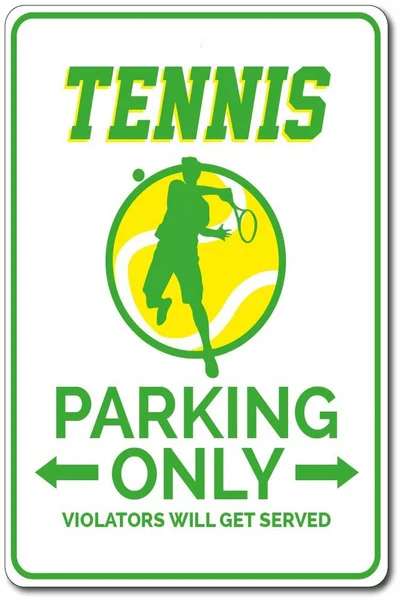 

Señal de estaño de estacionamiento de tenis, regalo de tenis, señal de estacionamiento de tenis, regalo para jugador de tenis
